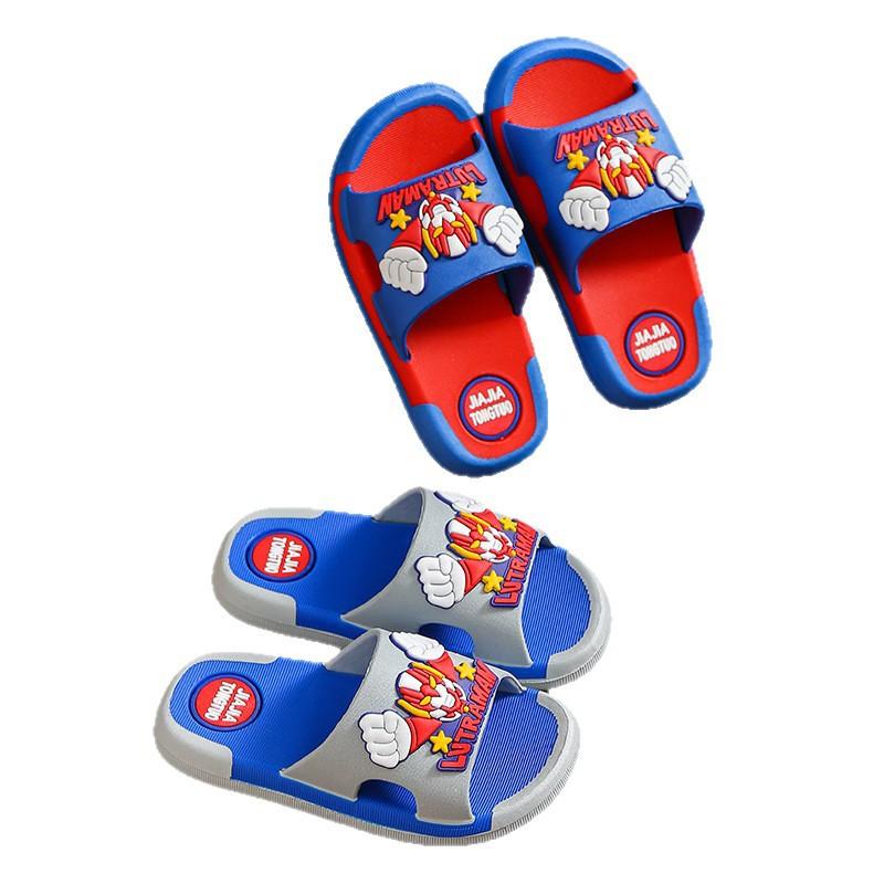 Flip-flops - Boys' and Girls' Soft-bottomed Anti-slip Cartoon Shoes