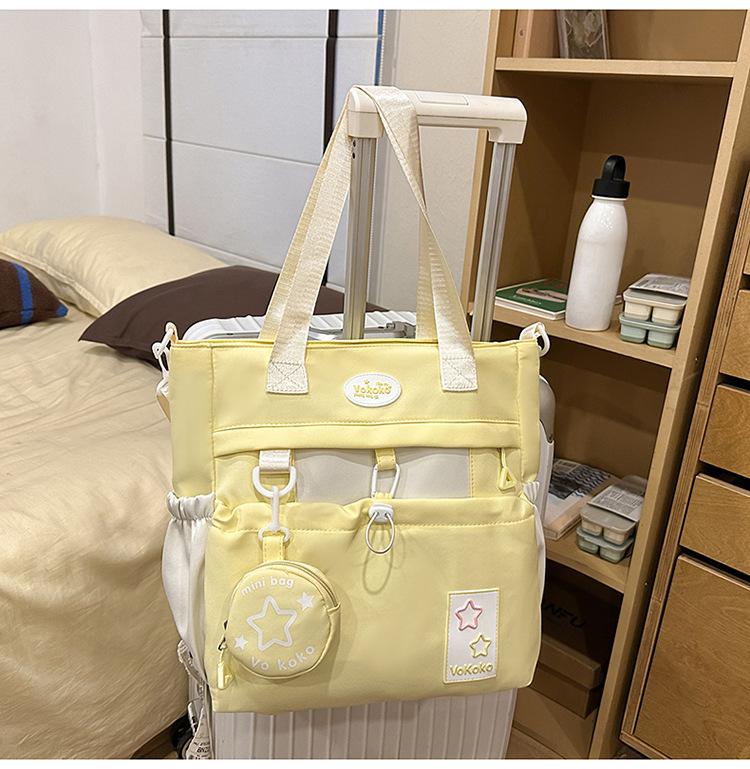 Schoolbag High Value Three-piece Schoolbag Girls Junior High School Students Girls Backpack Ins Large Capacity Primary School Backpack