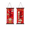 1 Pair Chinese Style Spring Festival Couplets Velvet New Year Door Couplet Wall Art Pendant  Window