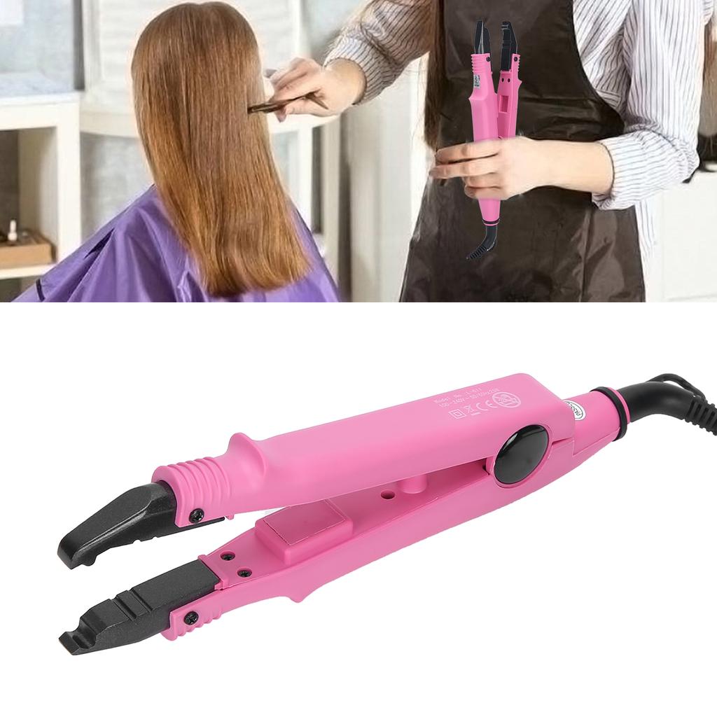 Hair Extension Iron Temperature Change Heated Connector Machine Keratin Tool 110‑240V