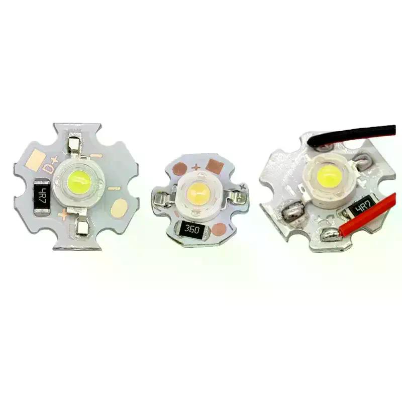 5/10Pcs 16mm 20mm LED Lamp Boards 1W 3W Single Color 5V 12V Warm Neutral White Spotlights Downlights Sunset Lights