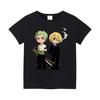 ONE PIECE Mens TShirt Roronoa Zoro Japanese Anime Summer Loose Cotton Y2K Harajuku Boy Childrens ParentChild Short Sleeve