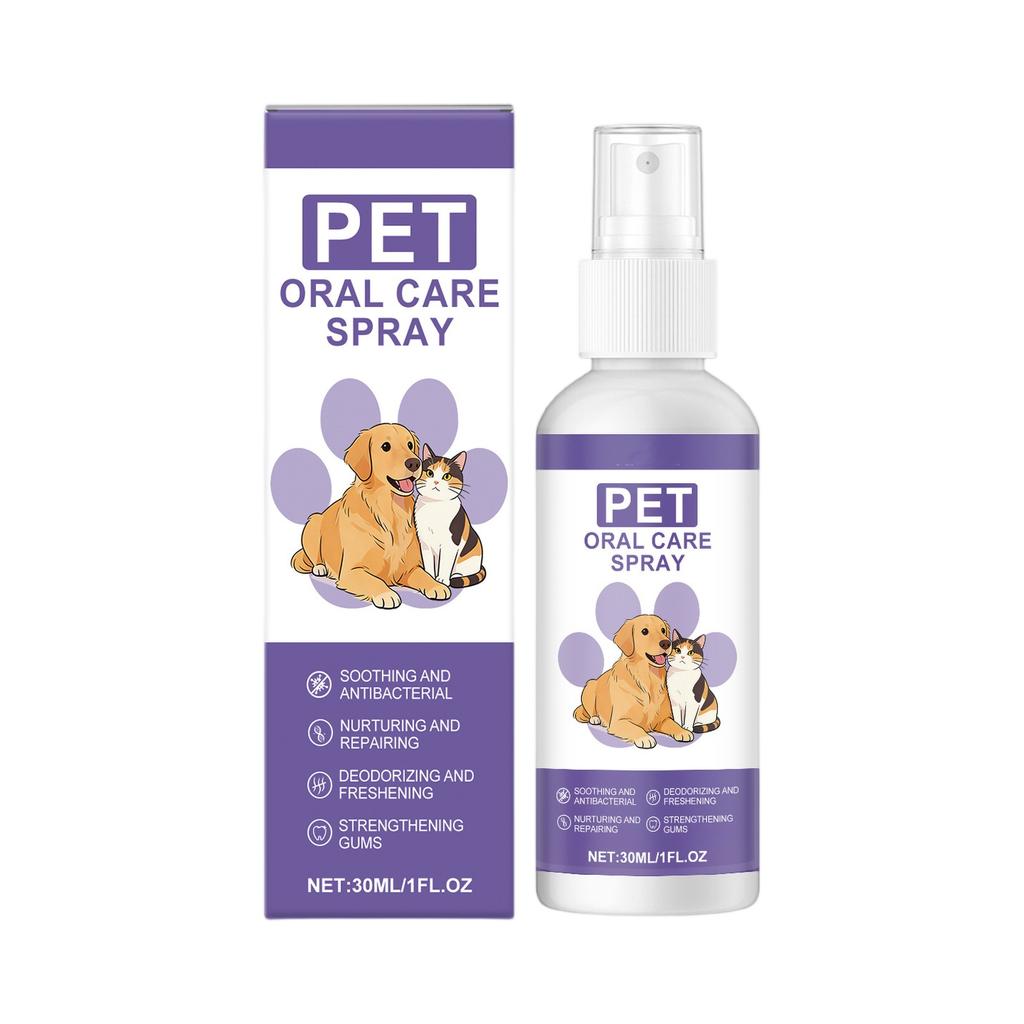 Pet Tooth Care Spray Pet Tooth Fresh Breath Daily Care Spray,30ml,