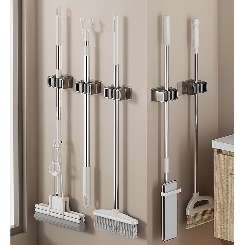 Multi specification Hooks Adhesive Wall Hanging Mop Rack Broom Hanger Hook Kitchen Bathroom Organization Home Accessories