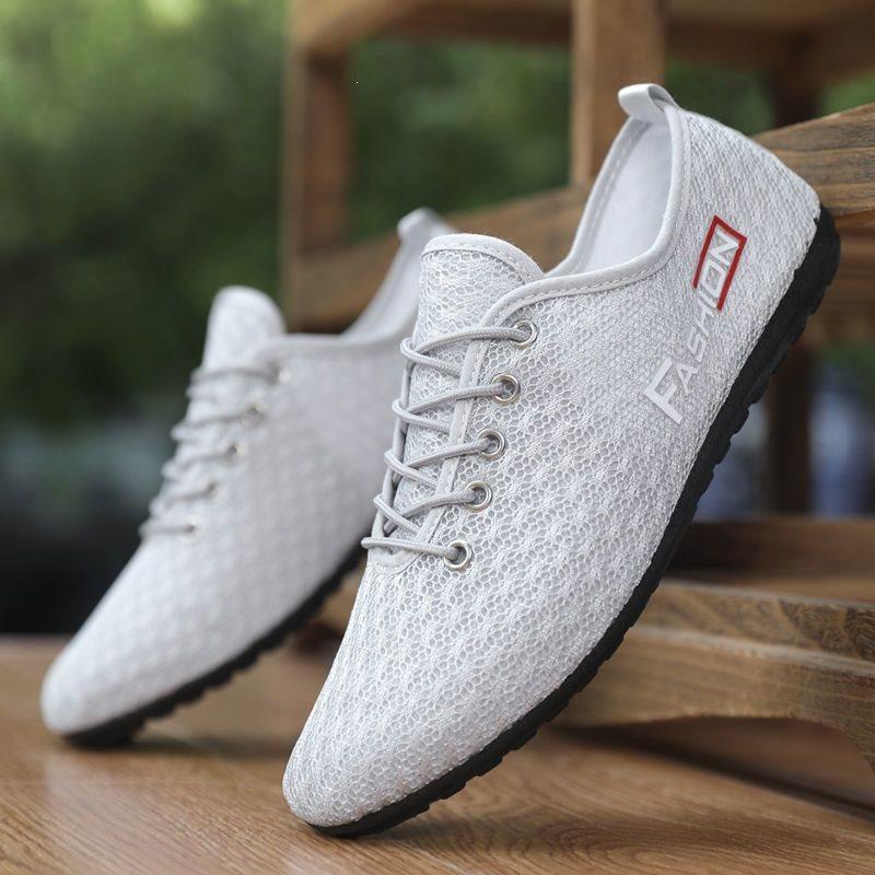 Summer men s shoes breathable mesh shoes men s casual cloth shoes Doudou shoes men s mesh shoes men 39