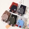 Cartoon Baby Chick Unisex Flip-Top Warm Gloves for Kids - Autumn/Winter