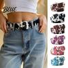 Party-Outfit-Accessoires Damen Kuhmuster-Gürtel, Imitation Pferdehaarleder Taille Tägliche Tragegurte Stoffbezogene Schnalle Band für Jeans Kleider