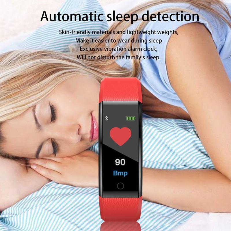 Smart Watch Fitness Tracker Heart Rate Monitor Blood Pressure Bracelet Pedometer
