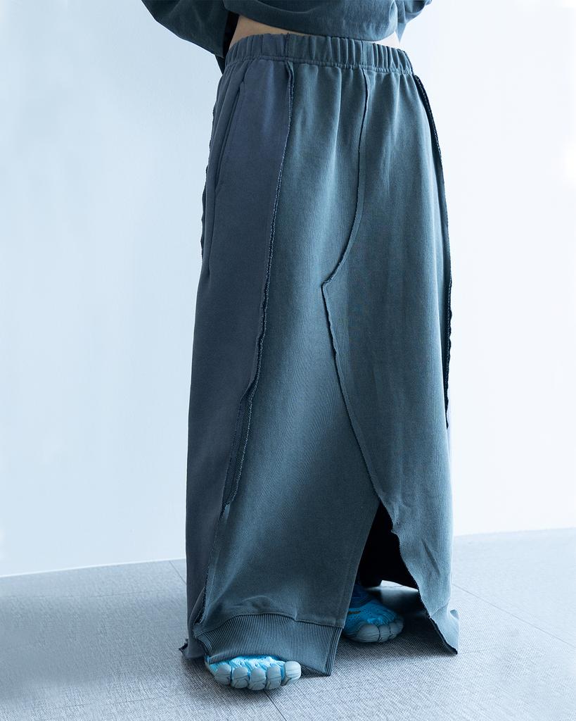 Casual Manual Deconstructed Skirt Charcoal