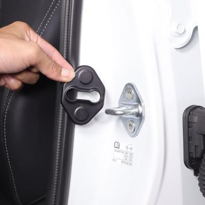 For Toyota Land Cruiser Prado 250 LC250 2024-2025 ABS Black Car Door Lock Cover Protect Buckle Cover Car Accessories