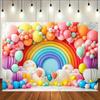 1 Piece, 2D Flat Design, with Venus Balloon Backdrop, Suitable for Party Decorations and Celebrations - Polyester Material, Wsj