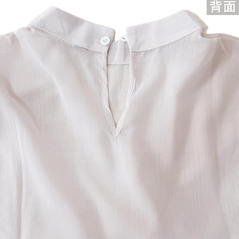 KUWABOKU Sheer Long Sleeve Pullover Shirt with Openwork and Perfect for Fall One Top, All-Lace See-Through Blouse, Women's, Lightweight, Thin,