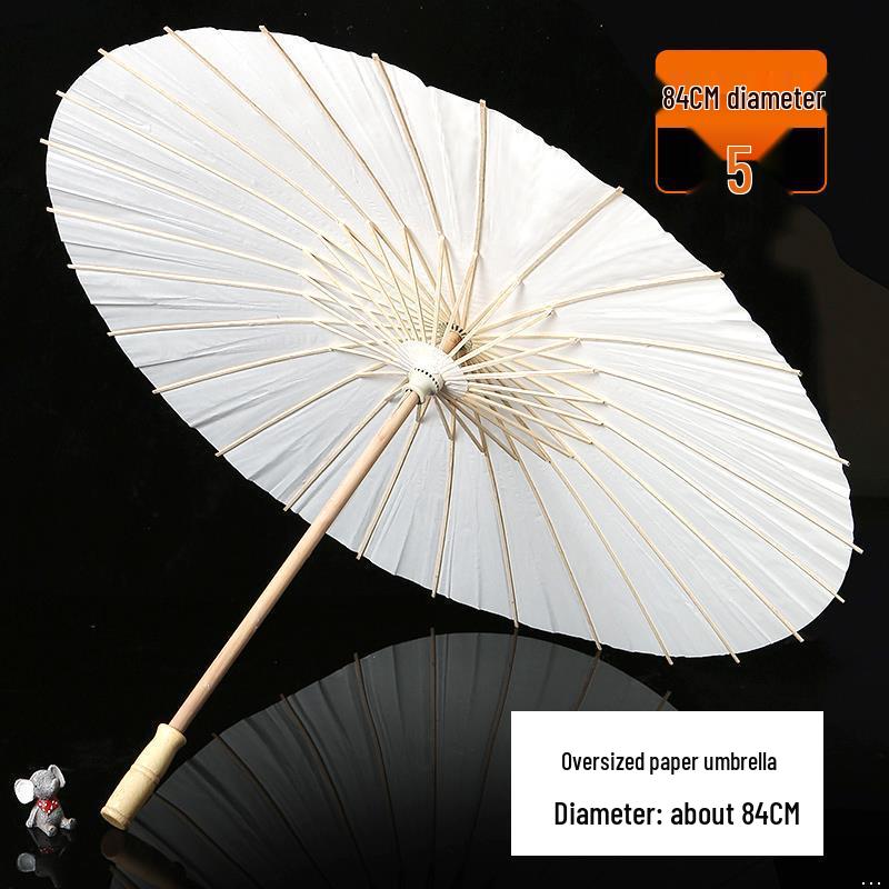 Handmade Children's Oil Paper Umbrella - Chinese Intangible Cultural Heritage, Small Flower Pattern, Ancient Style, Graffiti Material