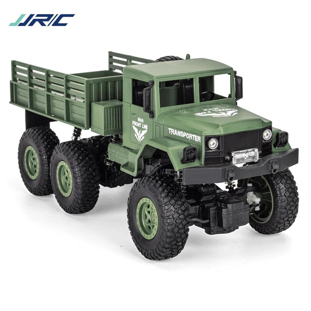Jjrc Q68 Q69 1/18 2.4G Rc Heavy Truck 4Ch Off-Road Car With Lights 6Wd Brushed Motor Climbing Vehicle Rtr Model Kids Toys Boys