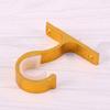 2 PCS Curtain Rod Holders Wall Mount Bracket Hooks Double Ceiling Mounting Brackets