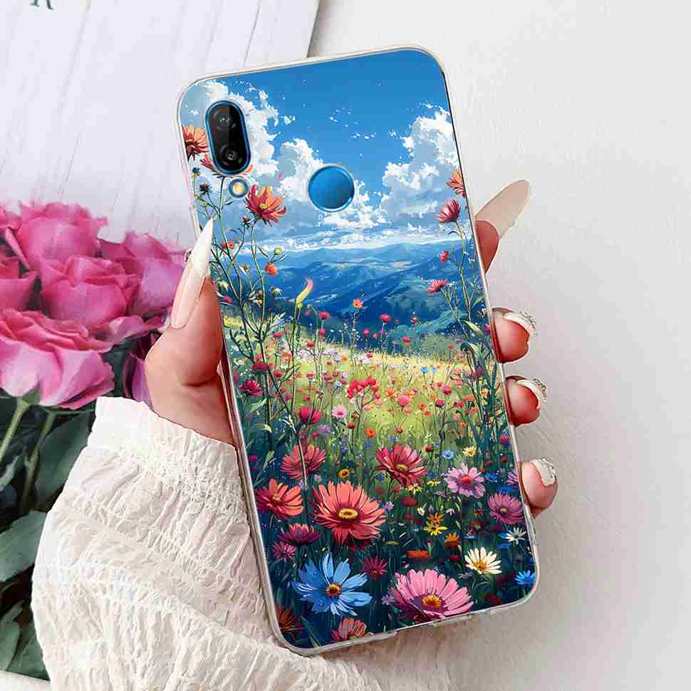 Protective Cases For Huawei P20 Lite ANE-TL00 Case New Cartoon Cat Print Silicone TPU Cover For Huawei P20 Lite ANE-LX1 Shell