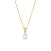 Fashion Water Drop Necklace Trendy Zircon Necklace Pendant Stainless Steel 18k Gold Plated Necklace