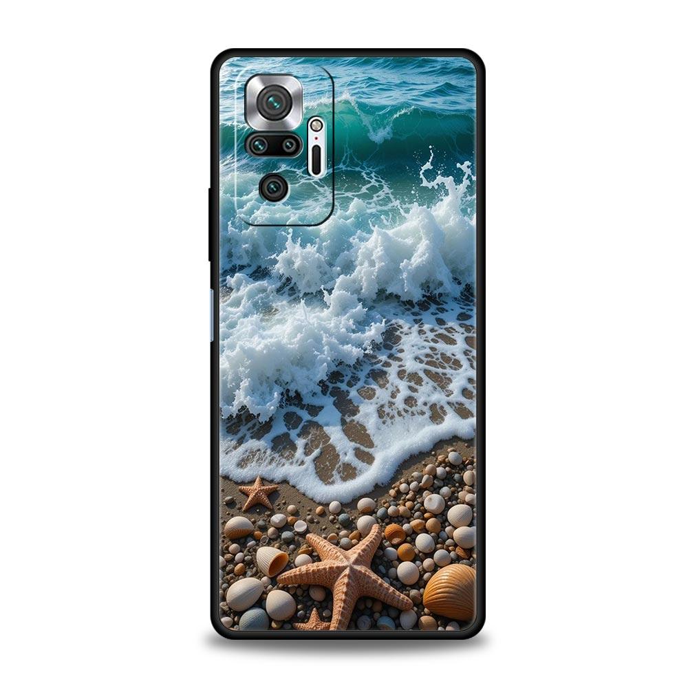 Seaside Scenery Wave Beach Pattern Phone Case For Xiaomi Redmi Note 15 14 13 12 4G 9 10 11 Pro Plus 5G 14C 13C 12C 10C TPU Cover