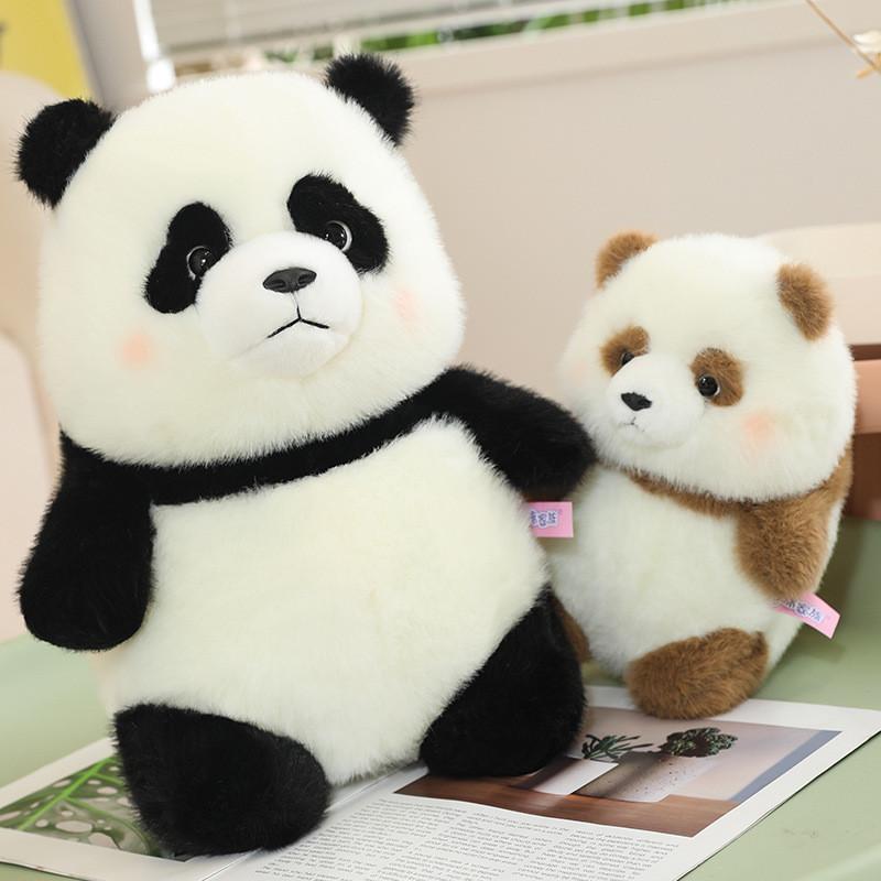 Adorable Fluffy Panda Plush Toy Cute And Soft Cuddly Stuffed Animal Pillow
