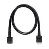 Chenyang OCuLink PCIe 4i Male To Male 90 Degree Down Angle Data Extension 80cm SFF-8611 Cable, PCI-Express 4.0 SFF-8611 SFF-8611 Cable,