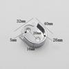 Bracket 2 Shower Curtain Rod Bracket Installing Clothes Pole Material Made Of Zinc Alloy Sturdy Enough Brand New