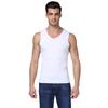Ice Silk Men's Seamless V-neck Vest: Slimming, Stretchy, Solid Color Sports Base Layer Pajama