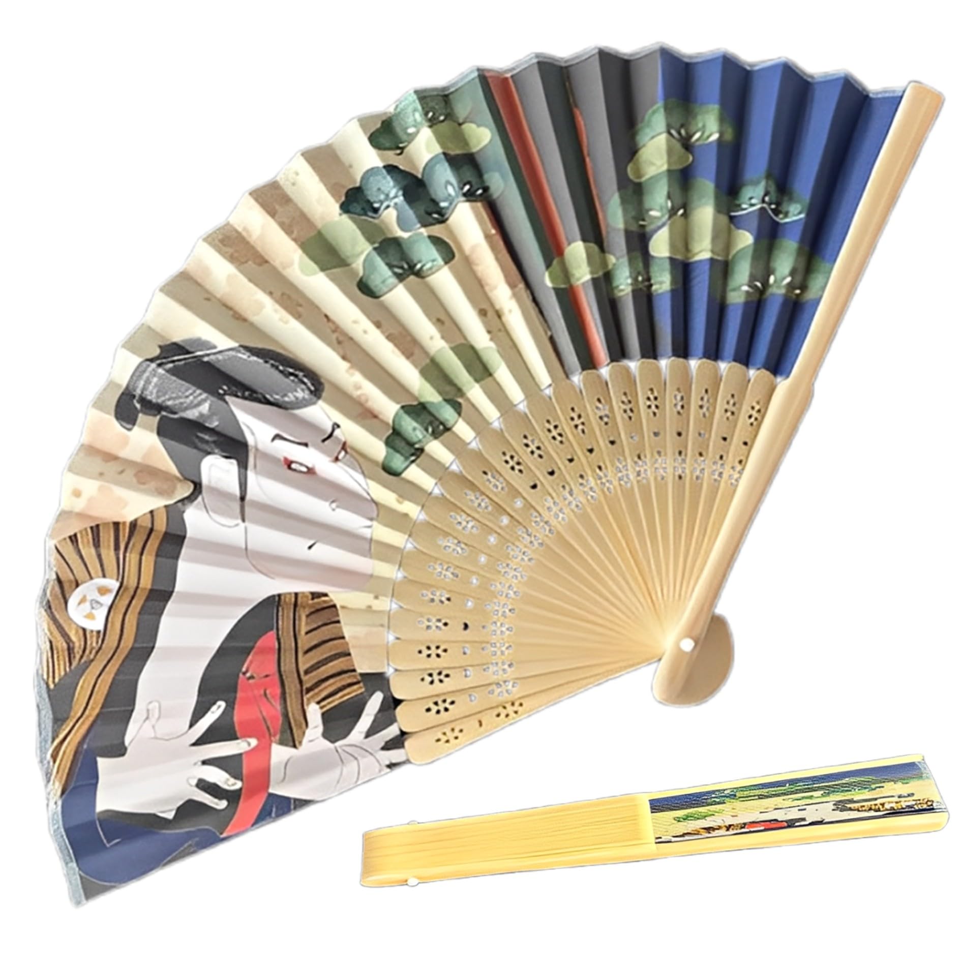 

Japanese Folding Fan Japanese Souvenir Traditional Japanese Pattern A Great Gift for Foreigners A Japanese Souvenir [HIROMARE] - - Men s & Women s - -