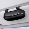 Car Storage Box with Shockproof Velvet Lining for Sunglasses And Small Items Automotive Eyeglasses Storage Case One-Hand Open Organizer
