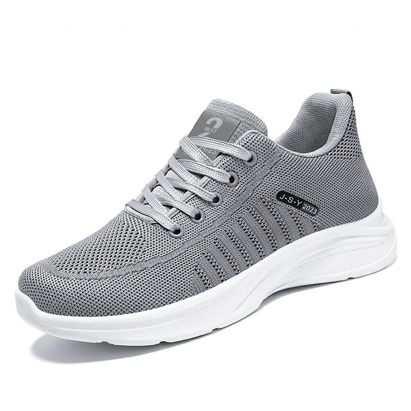Shoes Men's Autumn New Mesh Breathable Single Shoes Soft-soled Casual Wear Resistant Mesh Shoes