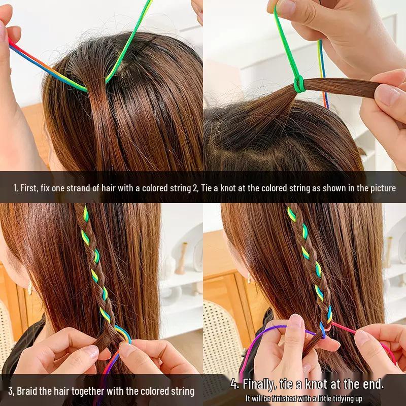 Bunte Haarbander für Kinderzöpfe – Haarschmuck für Mädchen