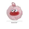 Eye Catching Keychain Colorful Sausage Mouth Pendant Keyring Furry Ball Key Chain Portable Keyrings Accessory for Women