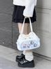 Second-dimensional yuan small food allowance millet bar bag y2k cat bag girl crossbody pain bag double shoulder large capacity backpack