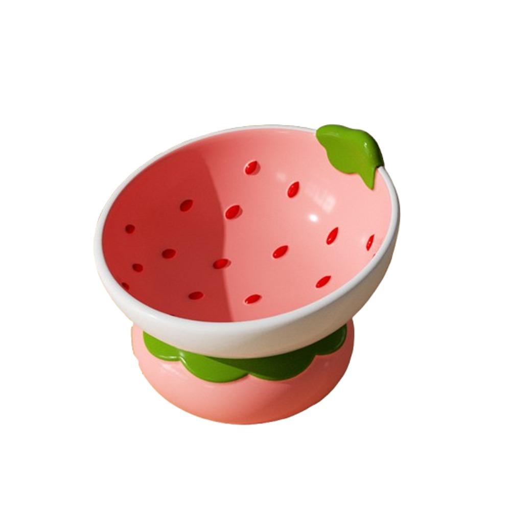 

Серия Фрукты Миска для кошек против рвоты Расписанная вручную Наклонная миска для кошек Милая миска для корма для домашних животных Для собаки кошки Strawberry