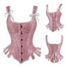 Push Up Corset Vest Top Women Body Shaper Tops Jacquard Bustier Waist Cincher Shapewear Top for Girls