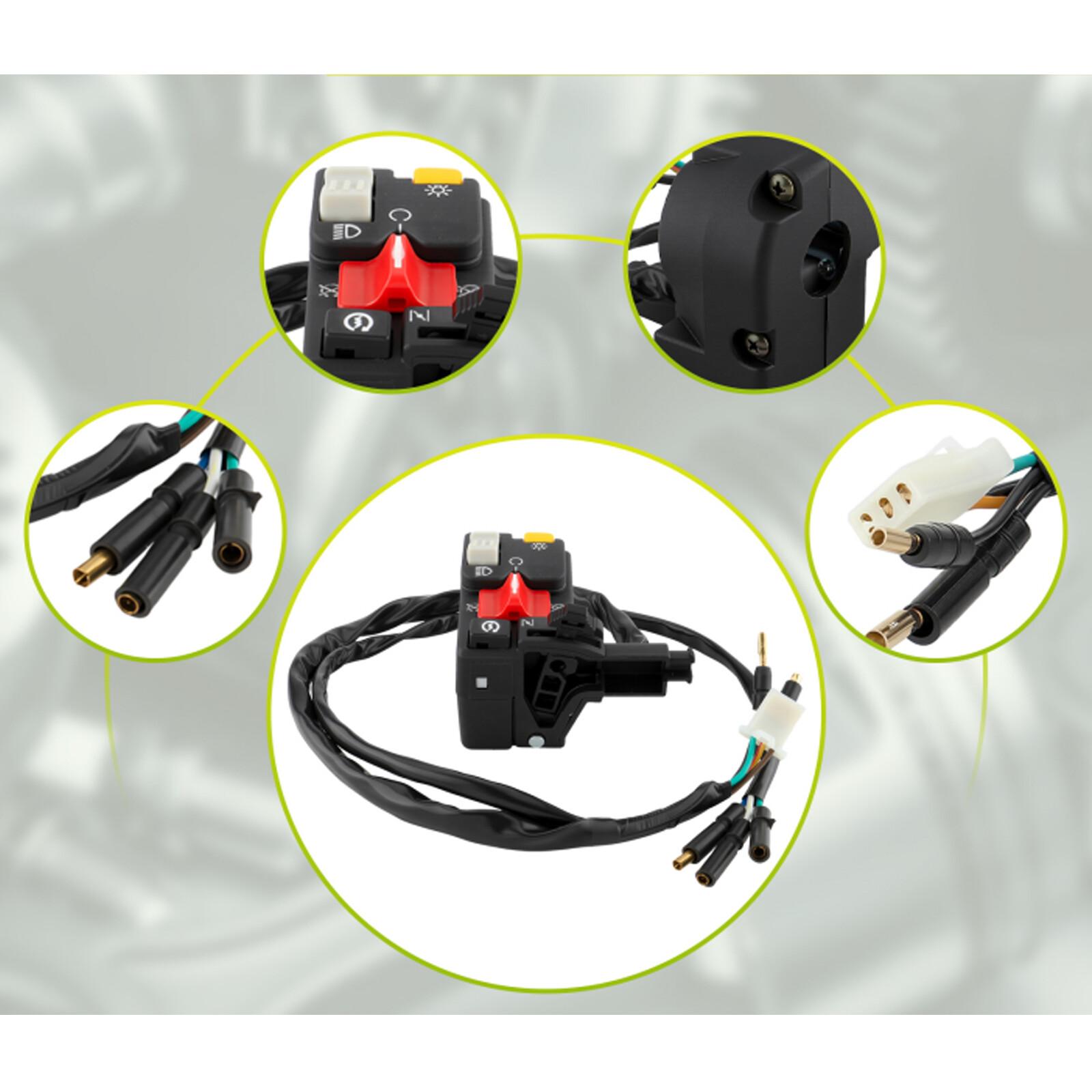 For 1988-1995 Honda FourTrax TRX300 / TRX300FW Left Handlebar Switch Assembly