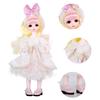 ICY Fortune Days 1/6 28cm BJD Doll, 28 Spherical Jointed Doll with Full Set of Clothes and Shoes, Best Gift for Girls 6+ (White Angel)