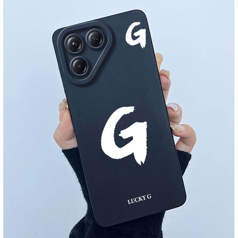 For Tecno Pova 7 4G LJ6 Covers Cases Lucky Simple Letter Couple Silicone Soft Matte Phone Housing for Techno Pova 7 4G Fundas