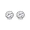 Earrings - LUXENTER - Shog Medium - Brilliant Zircon - Silver Finish - Rhodium Plated