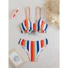 High Waist Bikini 2026 Women Strappy Swimsuit Sexy Striped Swimwear Female Bathers Bathing Swimming Swim Suit Summer Beachwear