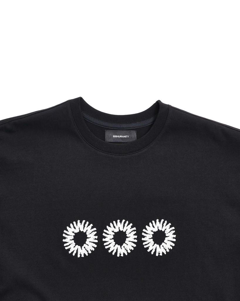 999Hyumeoniti Evd Logo Half T-Shirt (Black)