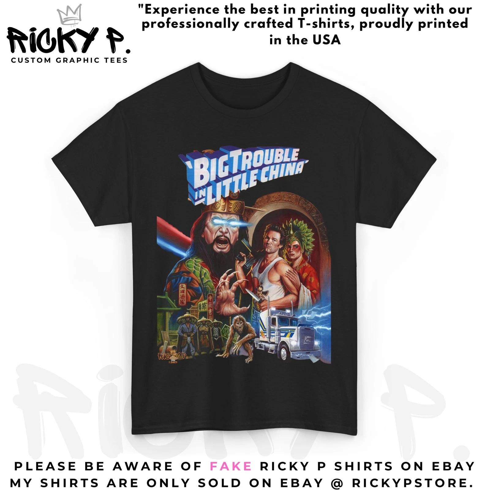 

Big Trouble in Little China 1986 Movie 100% Cotton T-shirt Mens Tees Top Unisex Heavy Cotton Tee 2XL