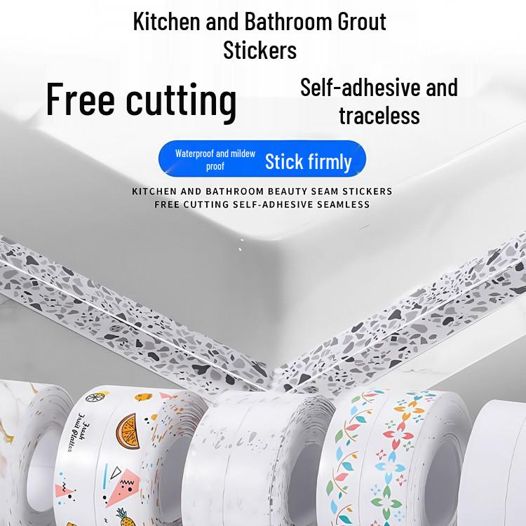 Anti-Mold Oil Seam Stickers for Bathroom and Kitchen Floors