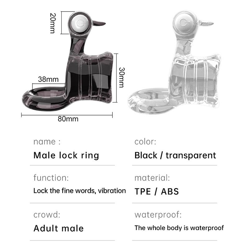 Vibrator Penis Ring Adult Men Delay Ejaculation Cock Penisring For Male Dick Sleeve Couple Sex Toy