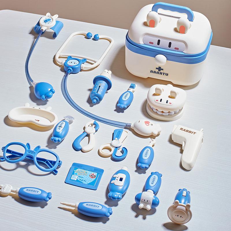 Nana Rabbit Children's Doctor Play House Toy Suit Primary School Student Gift Box Nursing Injection Stethoscope