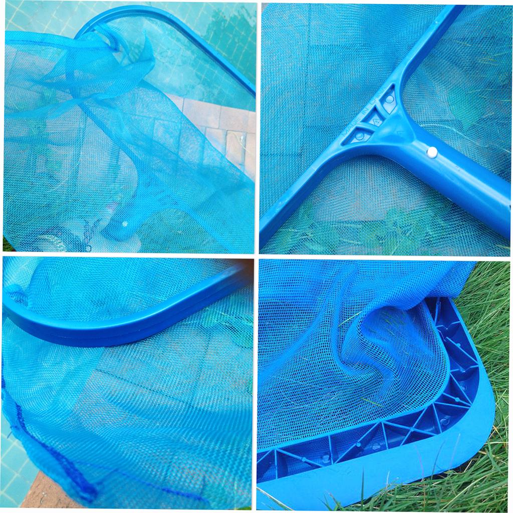 Pool-Skimmer-Netz mit Teleskopstange, Laubharke, Schwimmbad-Teiche, schnelles Reinigungswerkzeug mit