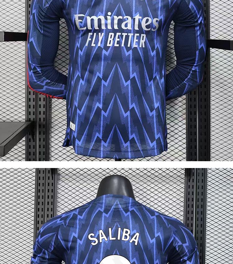 Camiseta de Manga Larga del Arsenal de Visitante 25/26: Edición Saka, Odegaard, Rice con Estampado de Número
