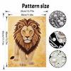 Majestic Lion Pearl Kit DIY 5D Rhinestone Art Craft for Adults Family Party Decoration Handmade Gift