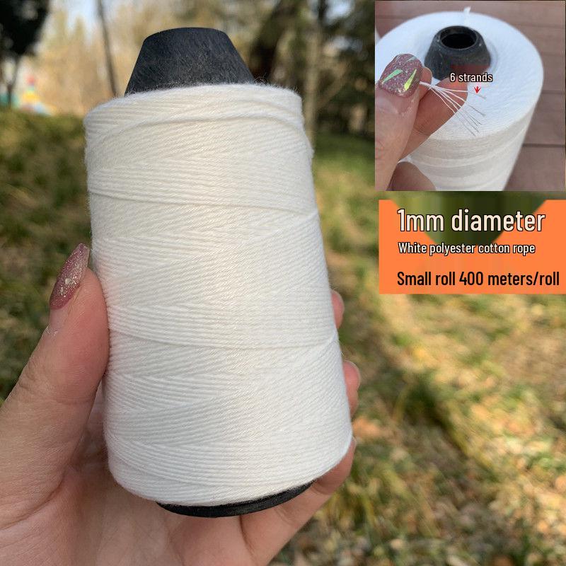 White Cotton Thread for Tying Zongzi, Sausages, Bacon, Cured Meat, and Fish