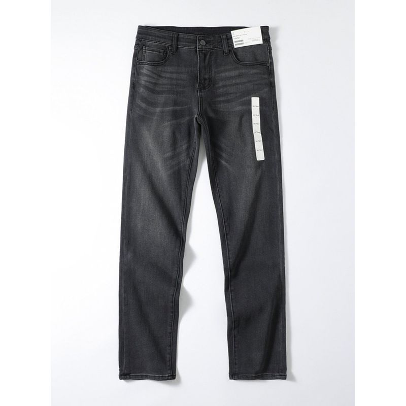 American Vintage Smoky Gray Jeans Men's Autumn and Winter Straight Stretch Pants Foreign Trade Cattle Goods Fashion Brand Casual Pants