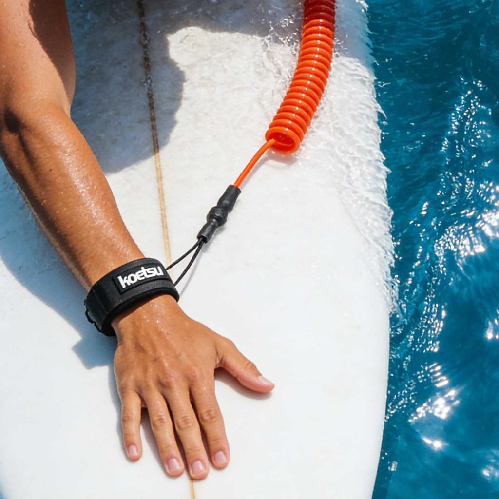 Coiled Bodyboarding Leash TPU Material Strong Cord Stand UP Paddle Board Leg Rope Stretchable for Fishing Tools Rods Strap